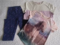 Cool Club tregginsy granat 2 bluzki nowe roz 152