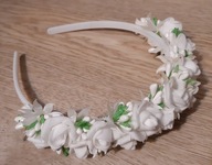 OPASKA KOMUNIJNA ROŻYCZKI BIAŁO ZIELONA