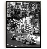 Plakat F1 Michael Schumacher GP Monaco 1999 Ferrari Formuła 1 A3