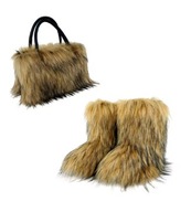 PUSZYSTE DAMSKIE BUTY ZIMOWE + FUTRZANA TOREBKA | HIT SEZONU 2025/2026