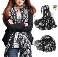 chusta szal motocyklowy Czaszki C punk rock