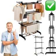 SUSZARKA NA PRANIE STOJĄCA PIONOWA OGRODOWA NA UBRANIA SOLIDNA BALKONOWA