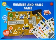 PRZYBIJANKA KORKOWA MONTESSORI TABLICA Z MŁOTKIEM Znaki Drogowe Pojazdy