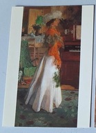 Pocztówka PRL | malarstwo | Józef Mehoffer - Portret żony