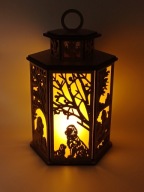 Lampion Ozdoba na świece LED Psy