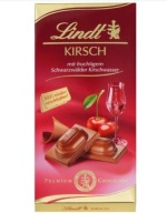 Lindt czekolada mleczna z alkoholem z nadzieniem Kirsch z likierem 100g
