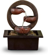 FONTANNA DOMOWA WODOSPAD LED RELAKS DEKORACJA NOWOCZESNA CICHY OBIEG WODY