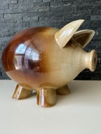 7481) wielka ŚWINKA SKARBONKA FAJANSOWA