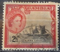 Gambia kolonia brytyjska stary znaczek (7/10