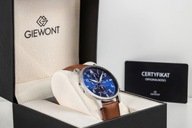 Zegarek Męski Giewont Chronograph Sapphire Brązowo Niebieski GW5630-A6