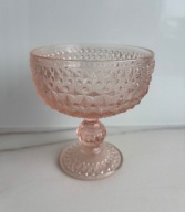 Cukiernica romby i guziczki szkło Ząbkowice PRL