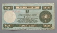 1 cent BON PEWEKS-u z 1979 roku seria HL