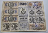 P123 Kartka żywnościowa na Chleb, Cukier, Mydło, Mąka 1917- Słowacki -Ładna