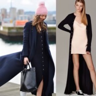 Zara STUDIO Wełniana długa sukienka 100 % wełna granat XS-S