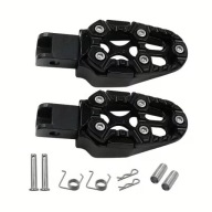 Podnóżki motocyklowe CROSS ENDURO SUPERMOTO stalowe szerokie czarne