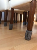MAMAJASTUDIO Podkładki pod krzesła ,pokrowce,osłonki na nogi 4szt..