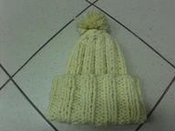 Czapka zimowa ręcznie robiona, rozm. ok. 122