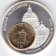 STATUS VATICANUS EUROPEAN CURRIENCIES + 50 L. (2w1