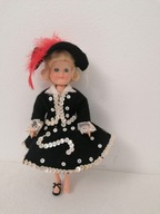 Stara lalka celuloidowa ruchome oczy regionalny strój 20cm