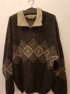 PEOPLE NORWESKI SWETER R.XL\2XL SWETR ORYGIN WEŁNA