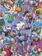 Puzzle CE Tradycyjne 1000 elementów Tęczowy wszechświat