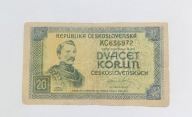 262 - CZECHOSŁOWACJA - 20 KORON 1945