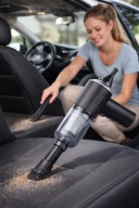 Odkurzacz ręczny samochodowy bezprzewodowy akumulatorowy + filtry + ssawki