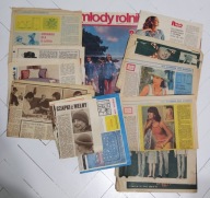 Wycinki z gazet różne robótki lata 70-te