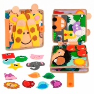 KSIĄŻECZKA SENSORYCZNA MONTESSORI TABLICA MANIPULACYJNA DLA DZIECI FILC