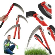 NÓŻ SKŁADANY RĘCZNIE SIERP GŁADKI KOSA DO PRZYCINANIA TRAWY MOCNA 42,5CM