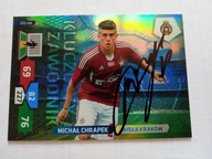 Karta panini autograf Wisła Kraków sezon 13/14 Kluczowy Zawodnik Chrapek