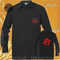 Koszula męska ANARCHIA Punks Not Dead Red - XL