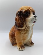 Cocker Spaniel Pies - piękna antyk figurka z porcelany 16cm Japonia