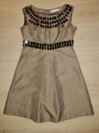 Sukienka zdobiona kamykami Zara L/40