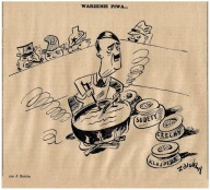 JERZY ZARUBA RADOM POLITYKA KARYKATURA NIEMCY SUDETY CZECHY ROSJA POLSKA