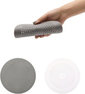 SITKO ODPŁYWOWE SILIKONOWE 2 SZT ŁAPACZ WŁOSÓW PRZYSSAWKI ZLEW WANNА