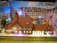 Dworzec Kolejowy SCHWARZBURG z Oświetleniem LED w H0