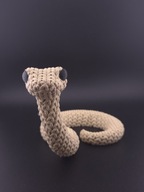 FIGURKA KOLEKCJONERSKA WŁÓCZKA WĄŻ BEŻOWY XL