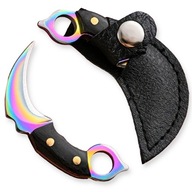Miniaturowy Nóż KARAMBIT Zawieszka do Kluczy Otwieracz Gradient Nożyk