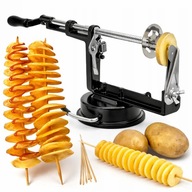MASZYNKA DO ZAKRĘCONYCH FRYTEK CHIPSÓW SPIRALNYCH ZIEMNIAKÓW RĘCZNA STALOWA