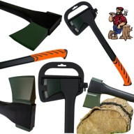 SIEKIERA ROZŁUPUJĄCA MAŁA UNIWERSALNA 45CM 980G TOPOREK DO RĄBANIA DREWNA