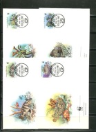 A51422)WWF-FDC Ryby: Antigua + Barbuda 1010 - 1013