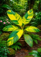 BANANOWIEC Musa Papua Yellow Variegata – 20 nasion ŚWIEŻE NASIONA