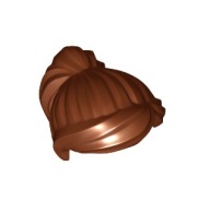 LEGO - Włosy kobiece zaczesana grzywka i kucyk - Reddish Brown - 87990