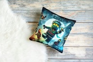 Poduszka prezent, z imieniem Lego Ninjago 40x40cm