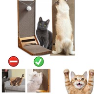 DRAPAK DLA KOTA ZABAWKA LEGOWISKO WIEŻA Z PIŁKĄ KOCIMIĘTKA OCHRONA MEBLI