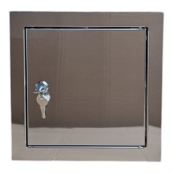 Drzwiczki rewizyjne DOSPEL MAGNAT 150x200mm z zamkiem , srebrny