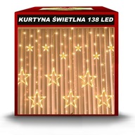 Lampki świąteczne choinkowe Memfis LED KURTYNA ŚWIETLNA GIRLANDA NA OKNO