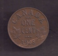 Kanada - 1 Cent 1928 rok