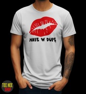 ŚMIESZNA KOSZULKA POCAŁUJ MNIE W DUPĘ PREZENT DLA FACETA M